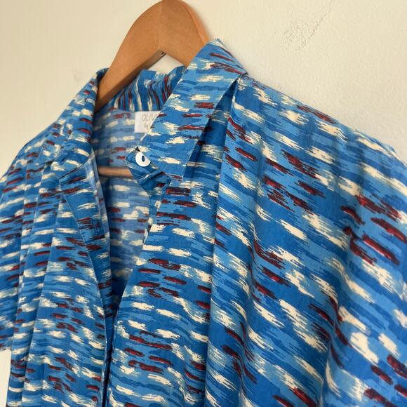 Olivia by Livro Lakelyn Midi Button Down Patch Pocket Dress in Flask Blue Small - Picture 13 of 14